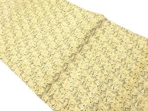 アンティーク　笠松に笹模様織り出し丸帯(材料)